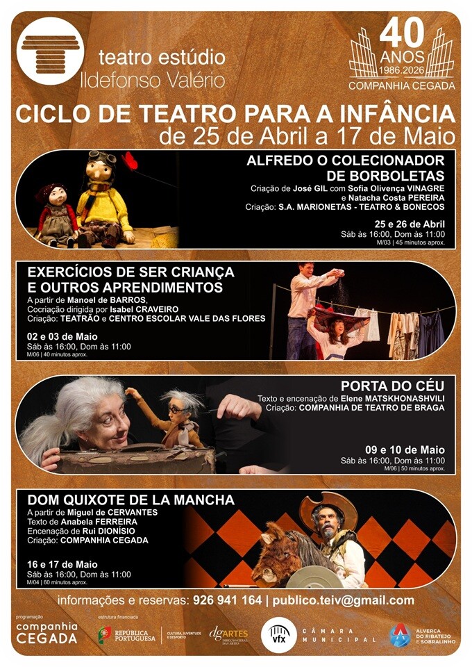 Cartaz: Ciclo de Teatro para a Infância