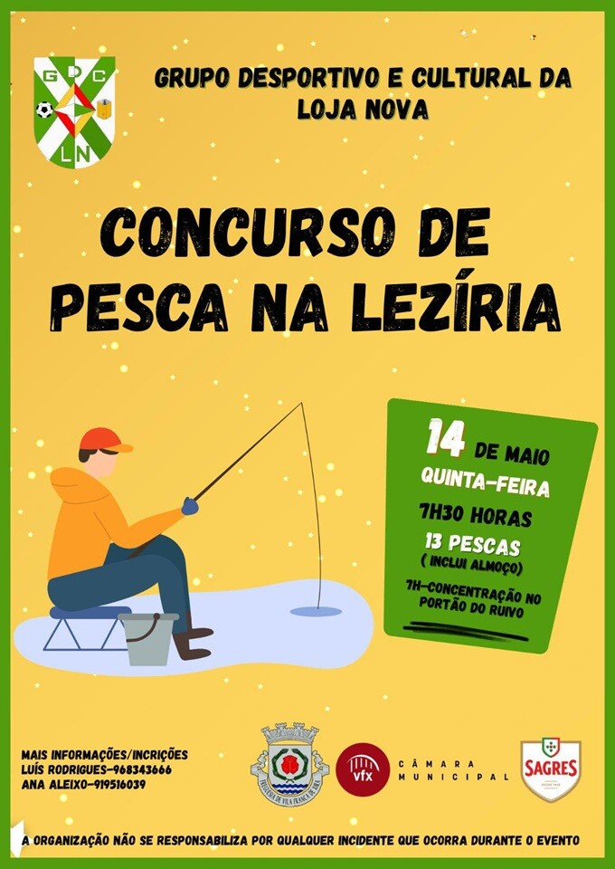 Cartaz: Concurso de Pesca da Lezíria