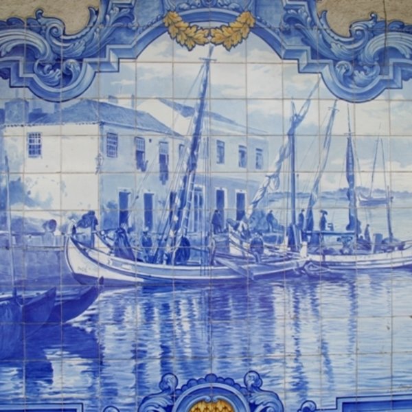 Azulejos da estação da CP