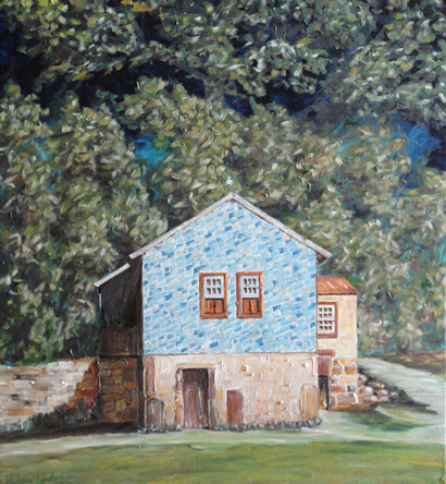 Exposição de pintura 'Viagens na minha terra', de Helena Lobato