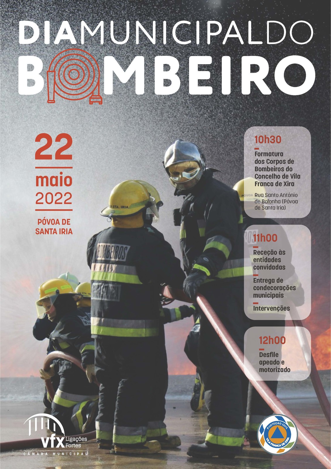 Póvoa de Santa Iria recebe comemorações da 33ª Edição do Dia Municipal do Bombeiro do Concelho de...