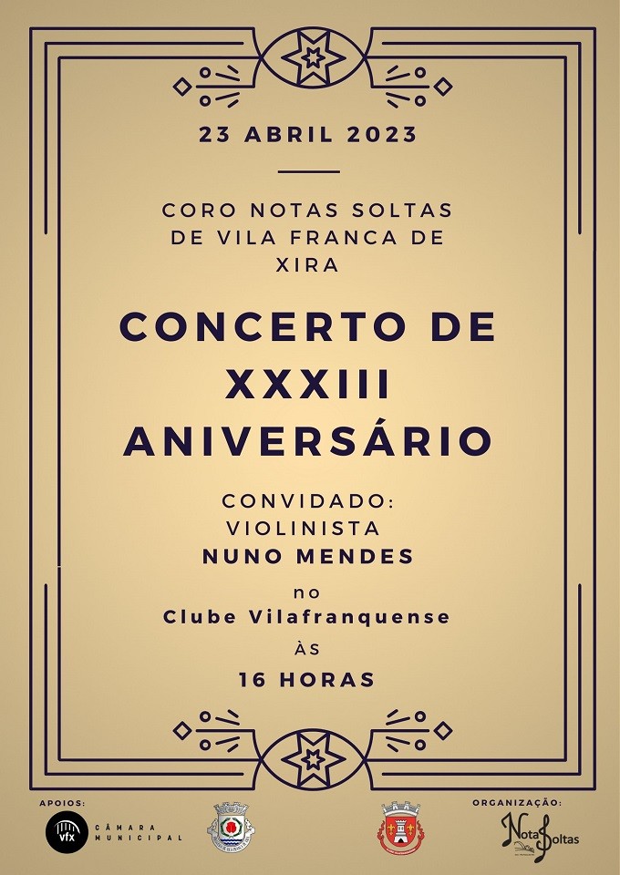 Concerto de XXXIII Aniversário do Coro Notas Soltas