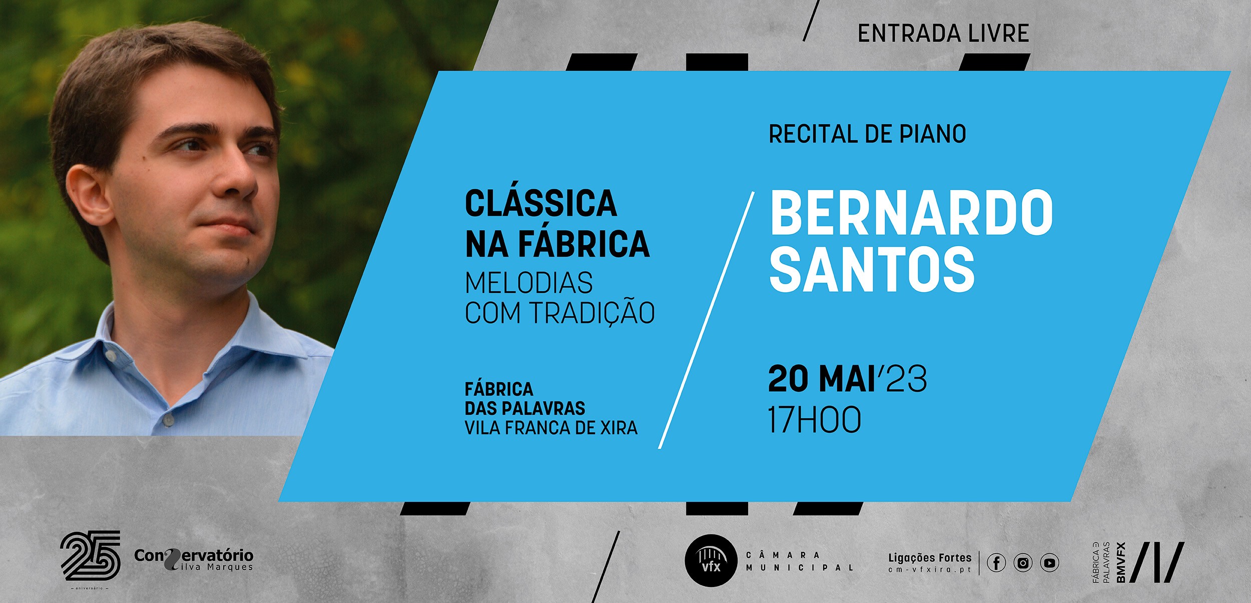 Pianista português apresenta recital na Fábrica 