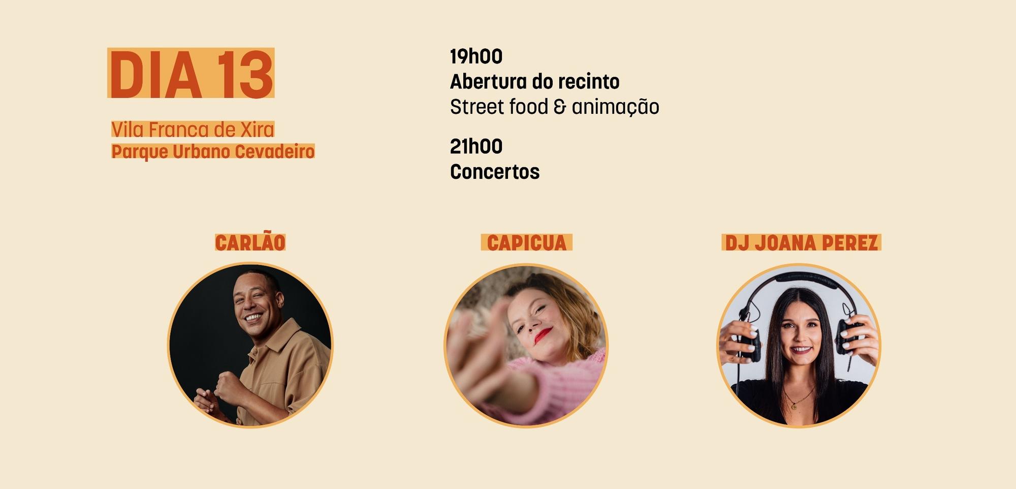 Xira Sound Fest: Carlão; Capicua; DJ Joana Perez