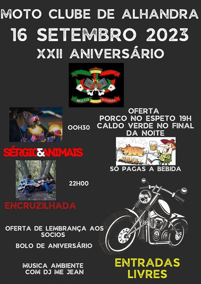 XXII Aniversário do Moto Clube de Alhandra