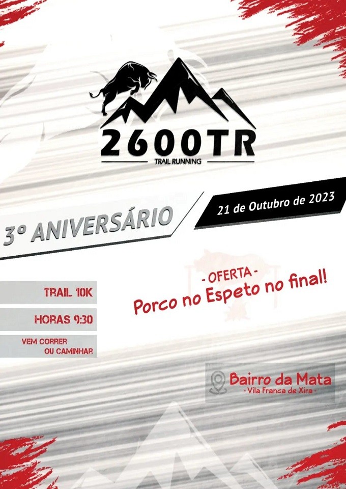 3.º Aniversário - 2600 TR