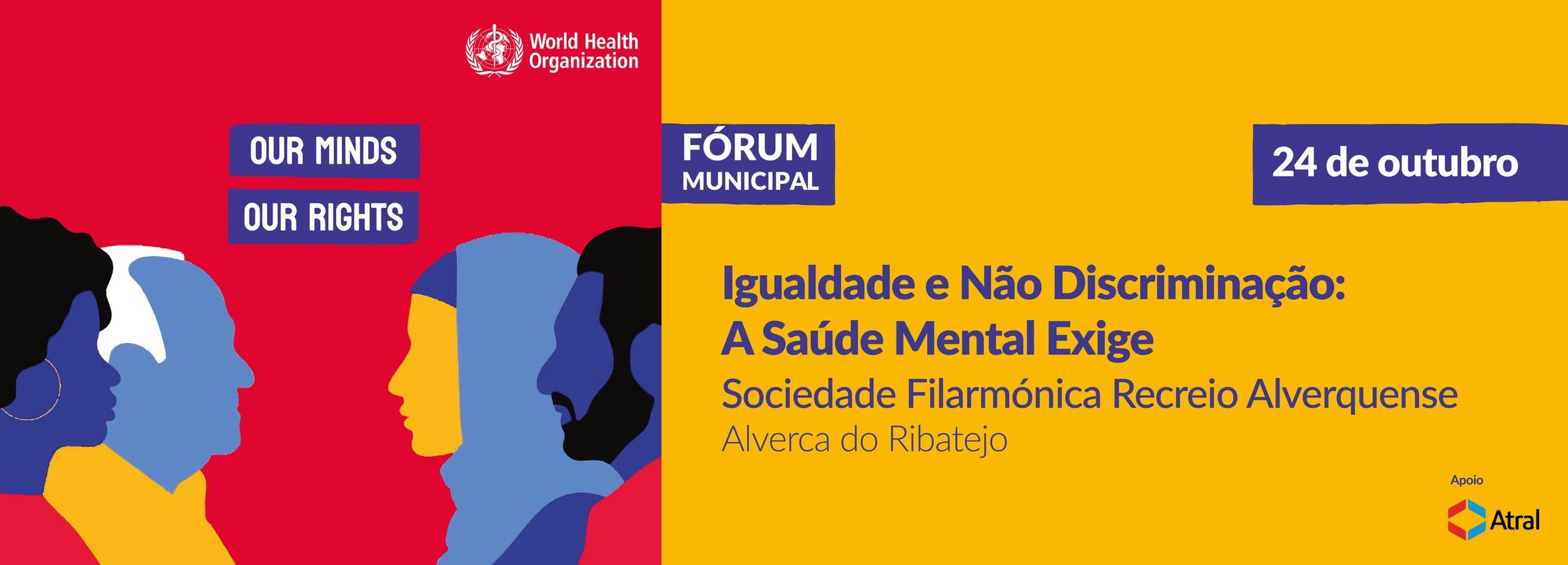 Fórum debate “Igualdade e Não Discriminação: A Saúde Mental Exige”