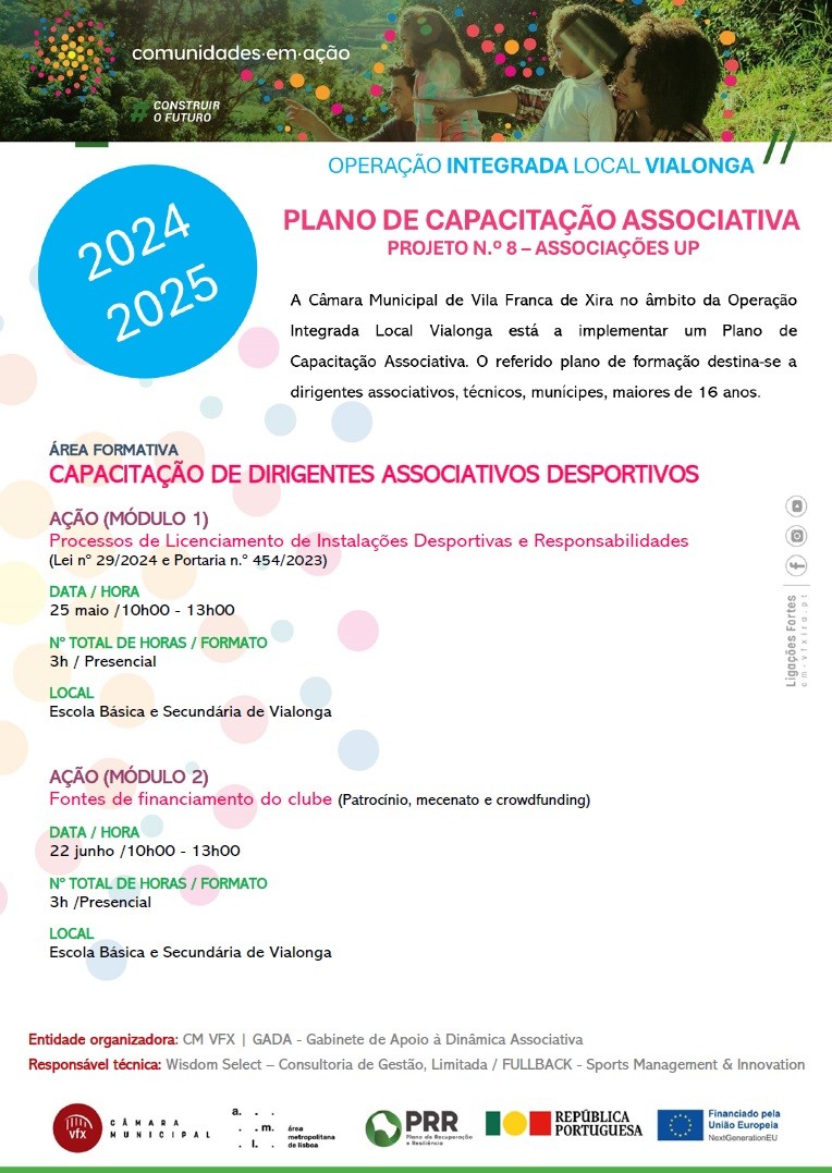 Autarquia promove formação gratuita para dirigentes associativos