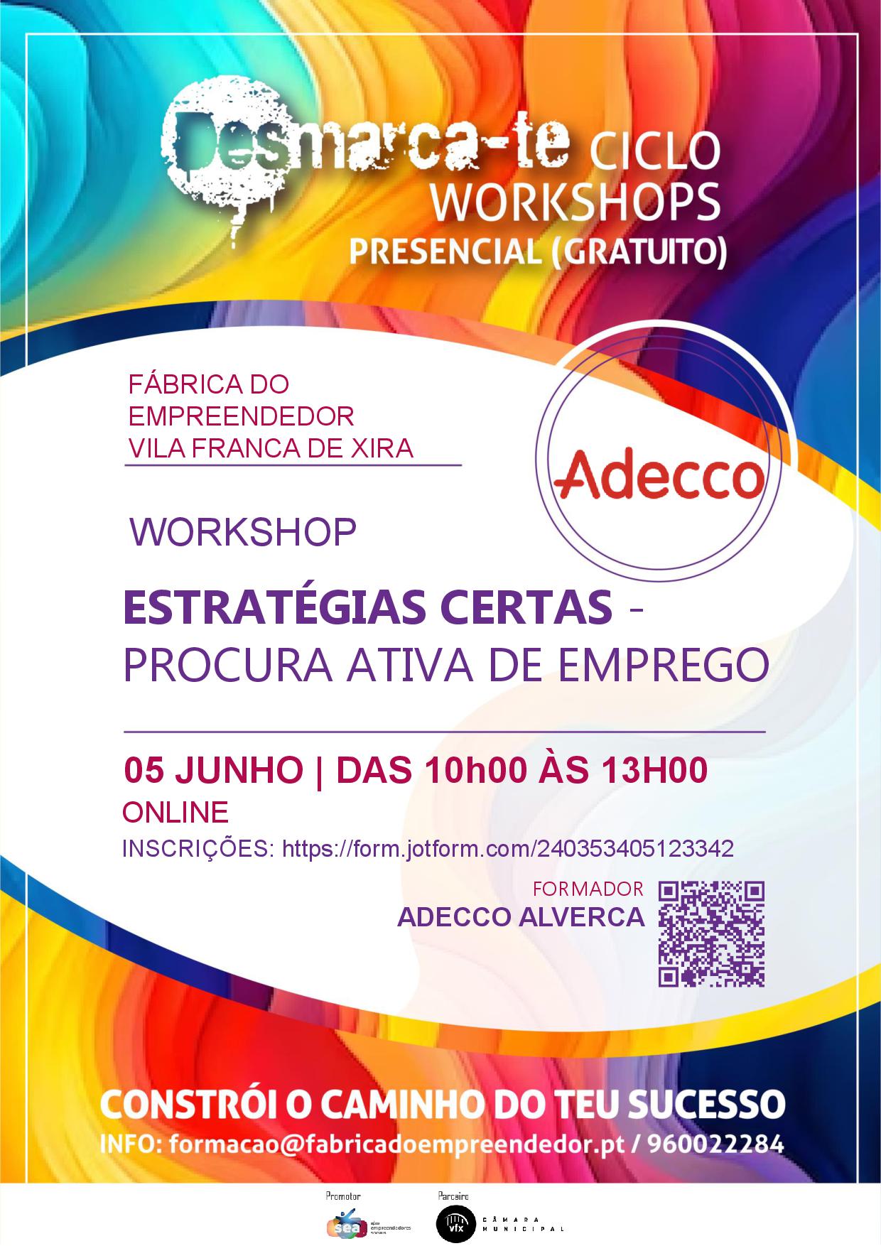 Workshop online "Estratégias Certas - Procura Ativa de Emprego"