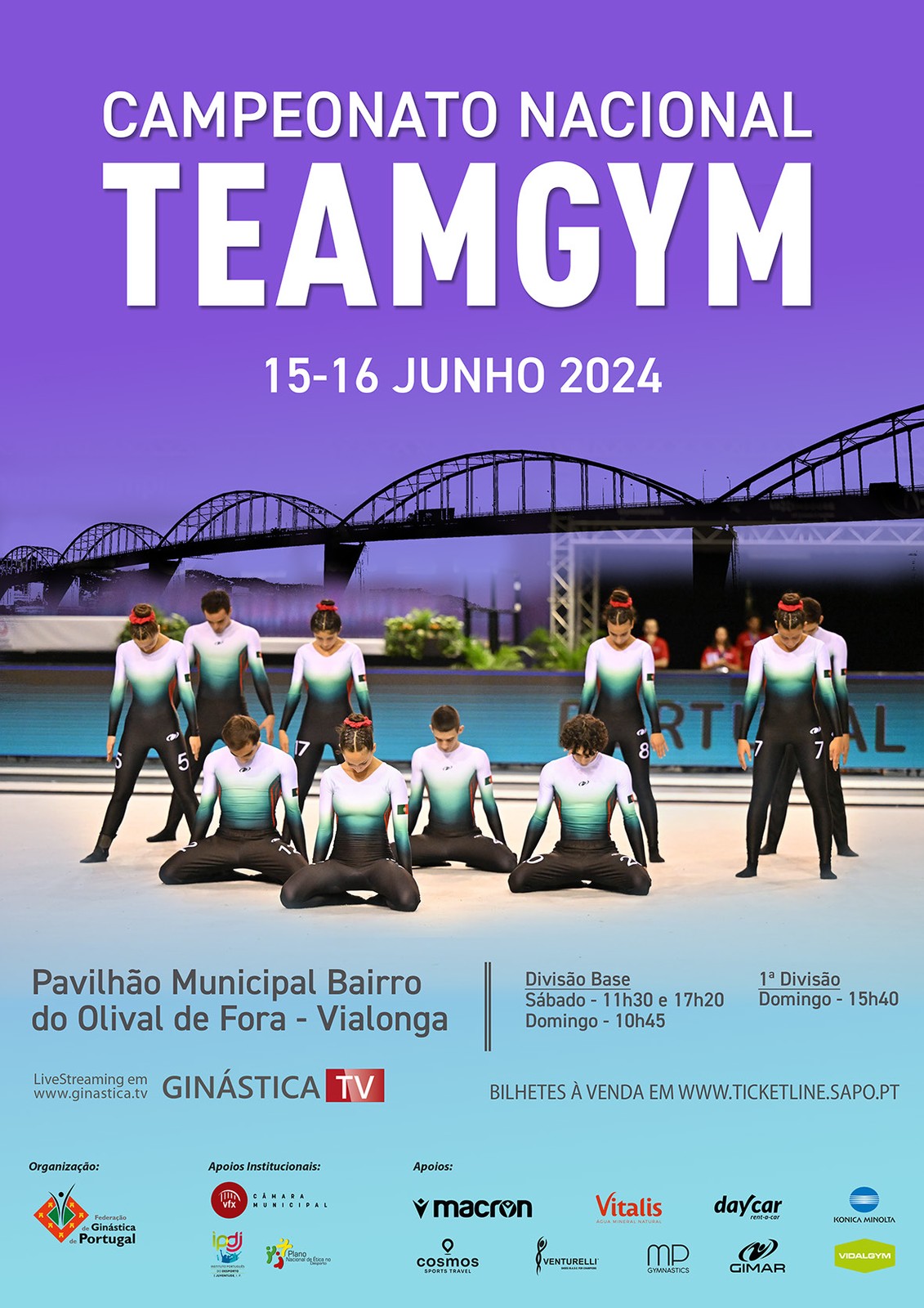 Município acolhe o Campeonato Nacional de Teamgym