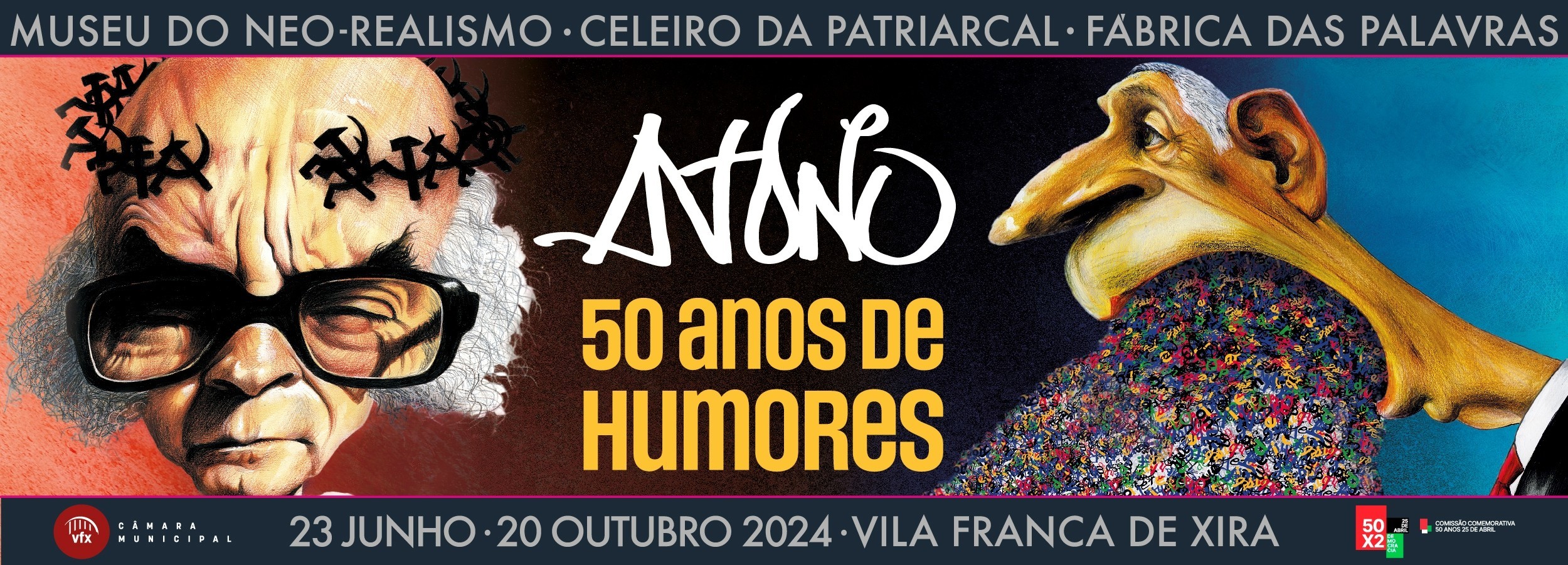 Exposição "António: 50 Anos de Humores" apresenta legado de António Antunes
