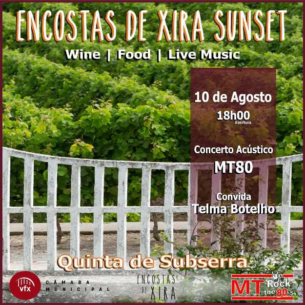 𝗘𝗻𝗰𝗼𝘀𝘁𝗮𝘀 𝗱𝗲 𝗫𝗶𝗿𝗮 𝗦𝘂𝗻𝘀𝗲𝘁 na Quinta Municipal de Subserra