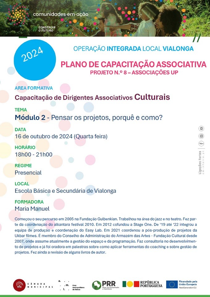 Plano de Capacitação de Dirigentes Associativos - Projeto 8 Associações Up