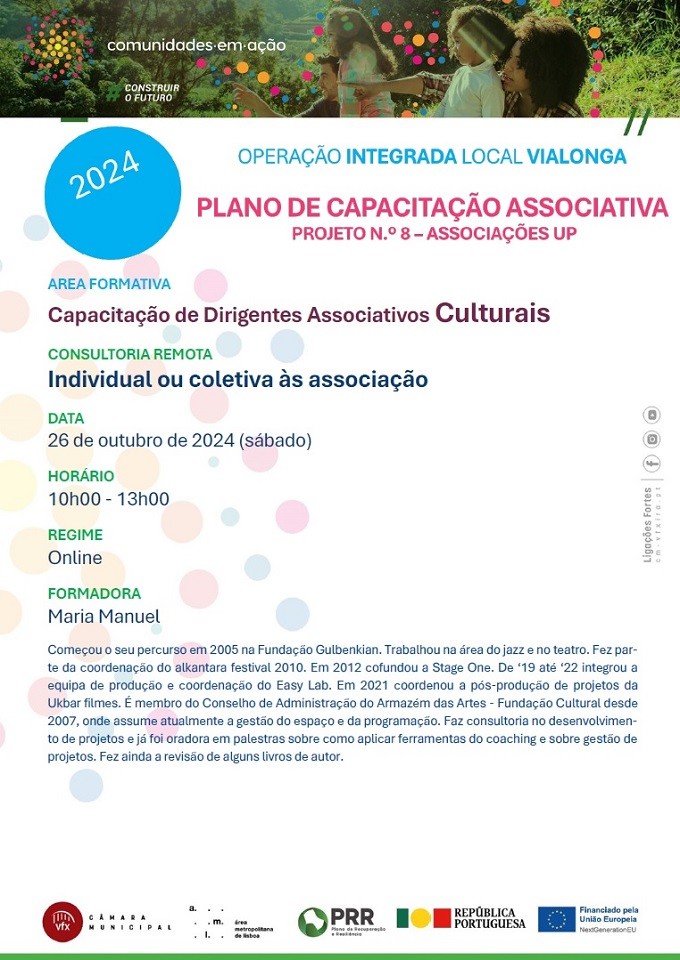 Plano de Capacitação de Dirigentes Associativos - Projeto 8 Associações Up