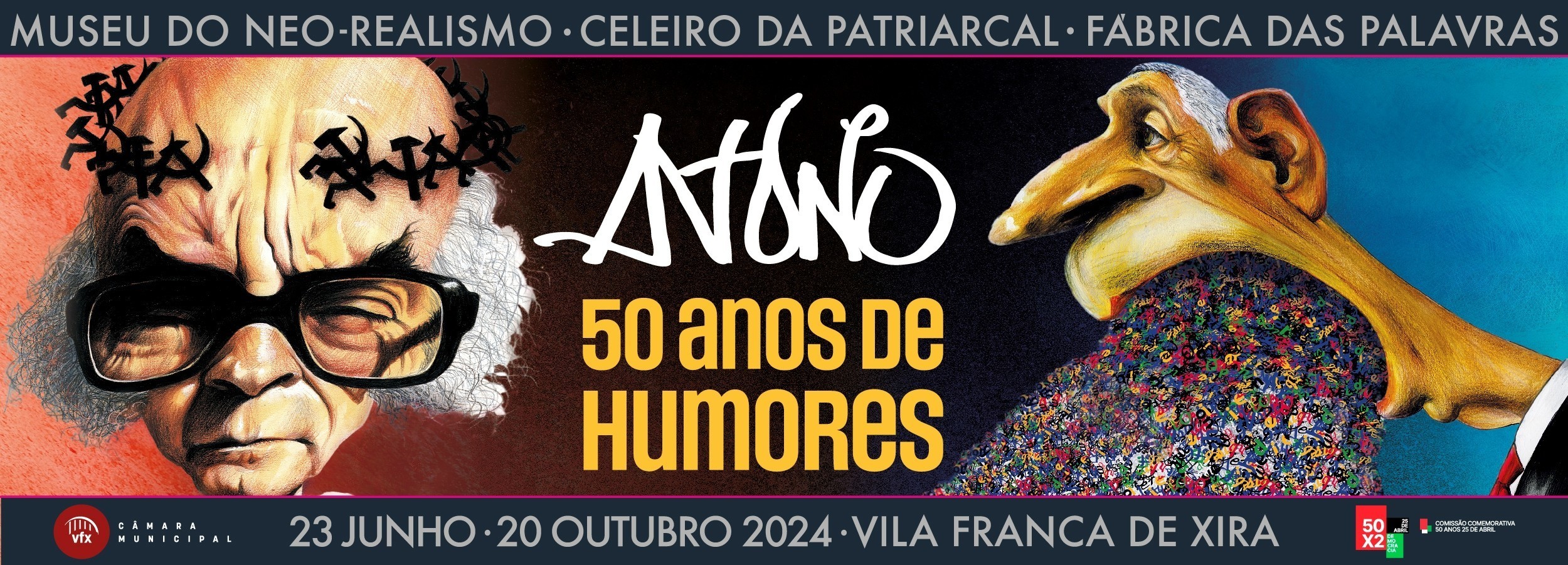 Exposição “António - 50 anos de humores” encerra com visita guiada pelo autor a 20 de outubro