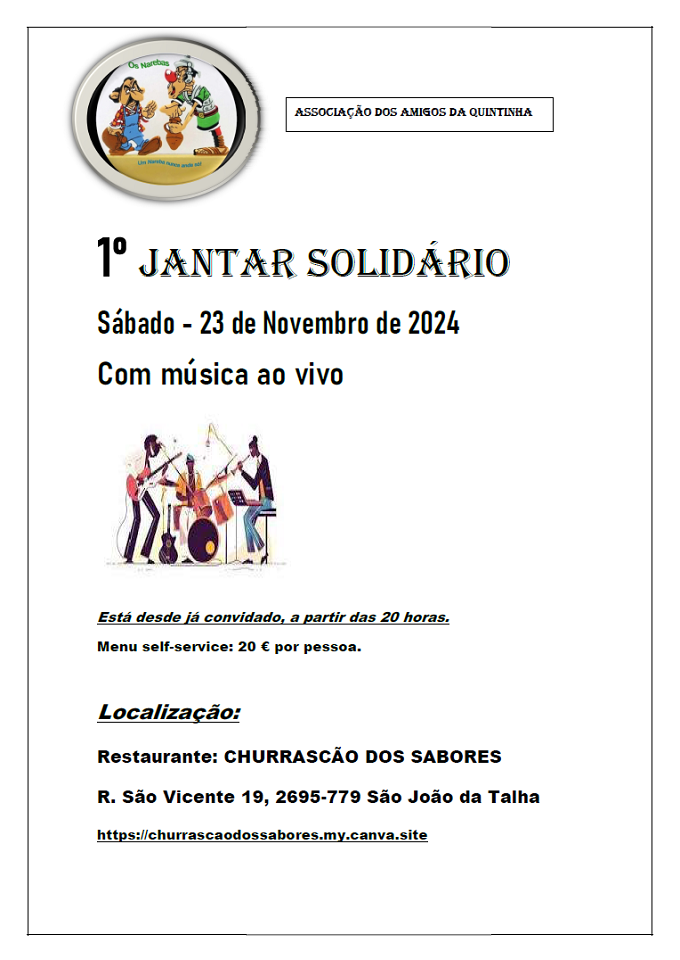 1º Jantar Solidário