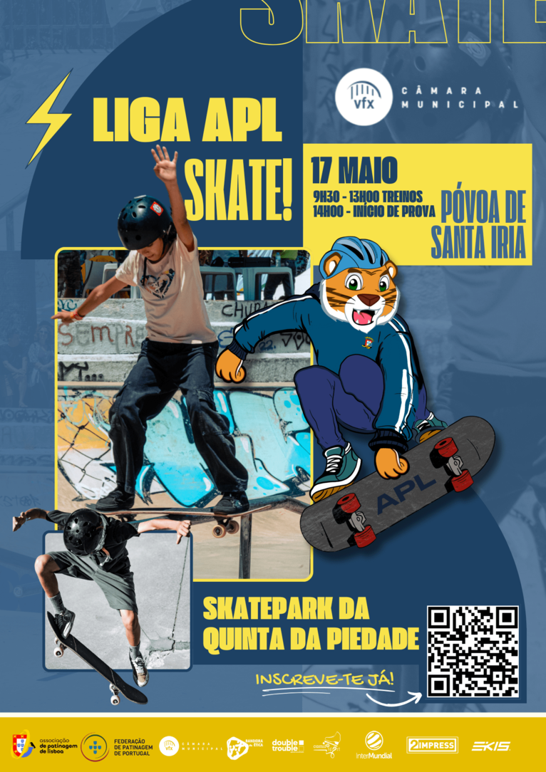 Inscrições abertas para a participação na segunda etapa da Liga APL Skate