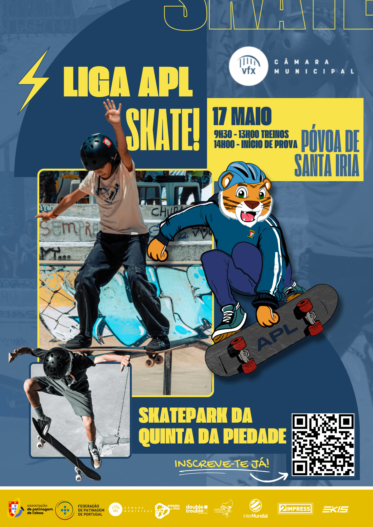 Inscrições abertas para a participação na segunda etapa da Liga APL Skate