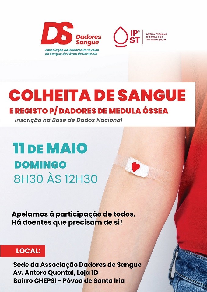 Colheita de Sangue e Registo para Dadores de Medula Óssea