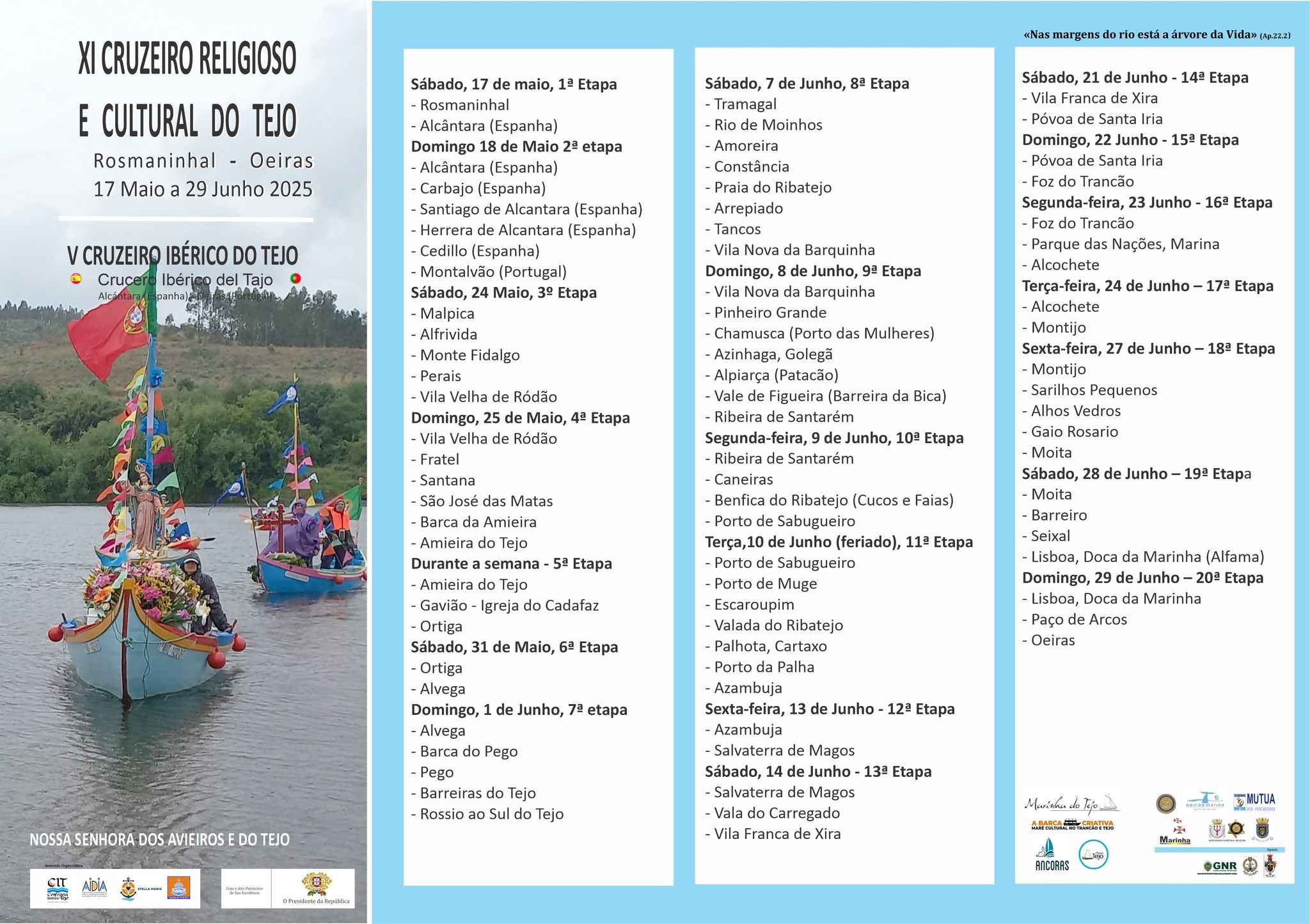 Cruzeiro Religioso e Cultural do Tejo une comunidades ribeirinhas