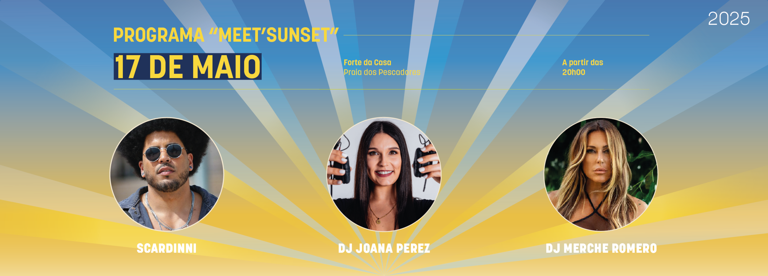Festival “Meet´Sunset” apresenta DJ Joana Perez, DJ Merche Romero e Scardinni