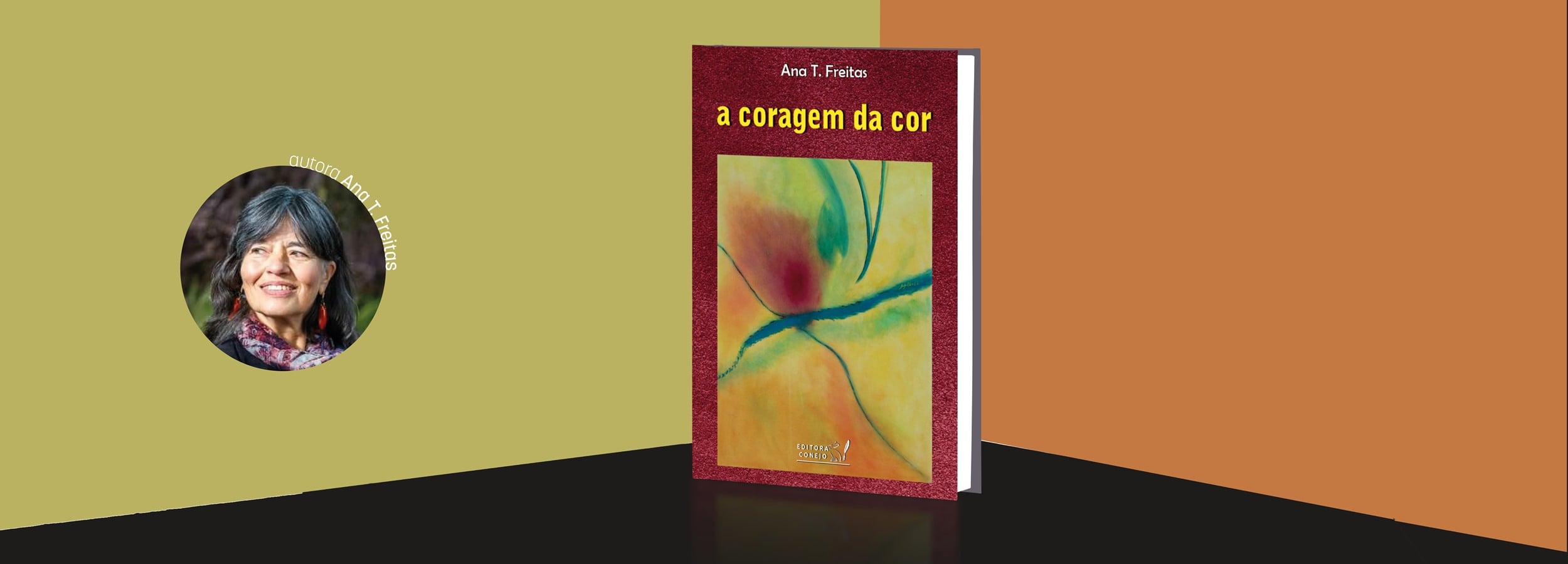 A obra "A Coragem da Cor" apresentada na Biblioteca Municipal