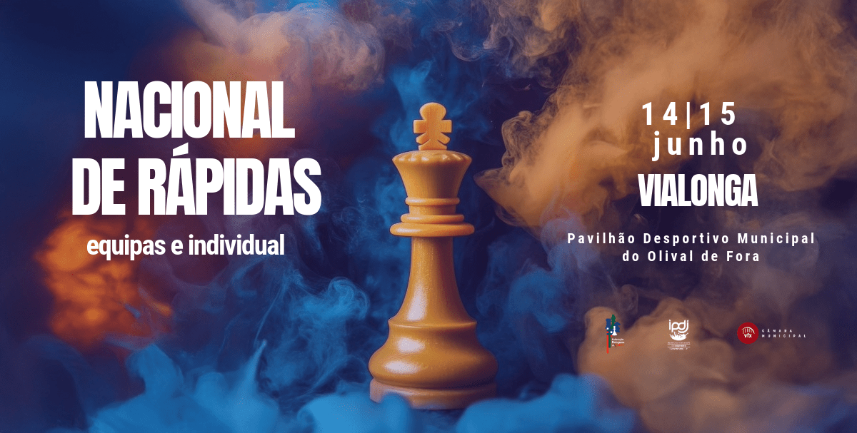 Município de Vila Franca de Xira acolhe o Campeonato Nacional de Rápidas em Xadrez, nas vertentes...