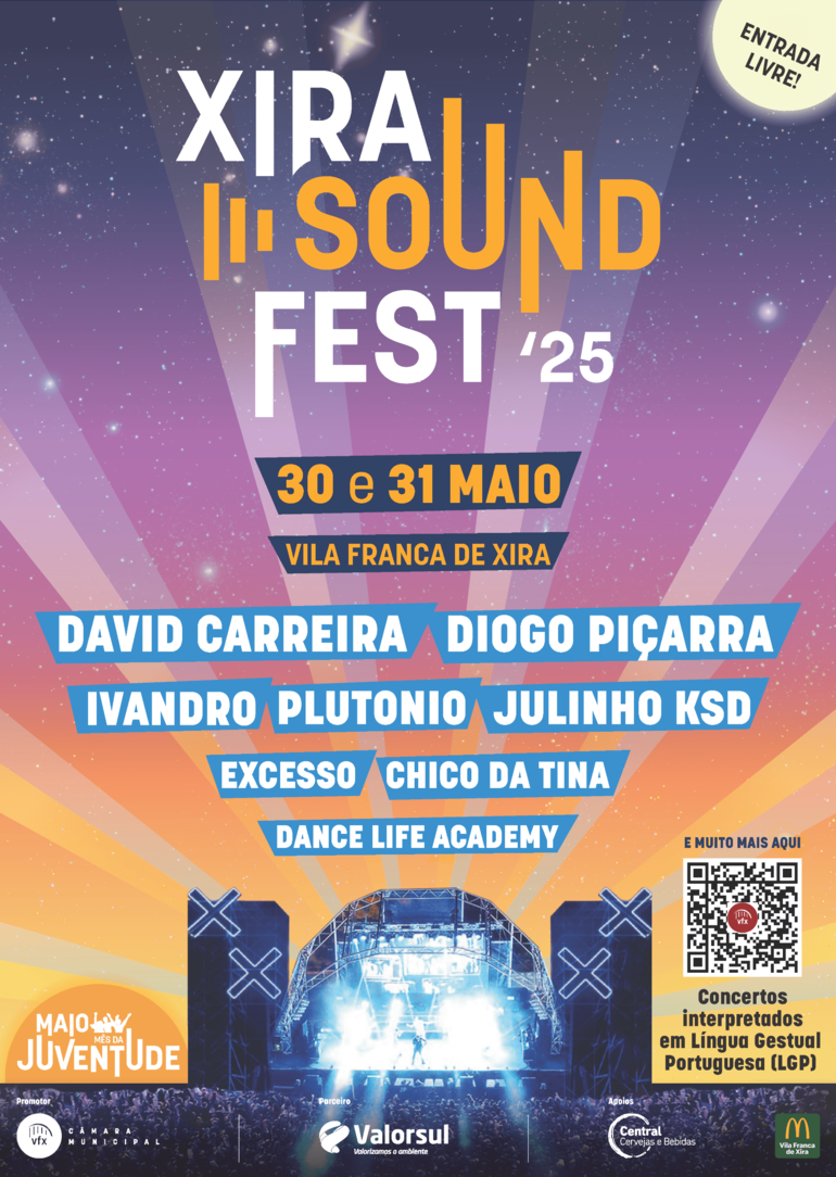 Dois dias de Concertos com entrada livre no Xira Sound Fest
