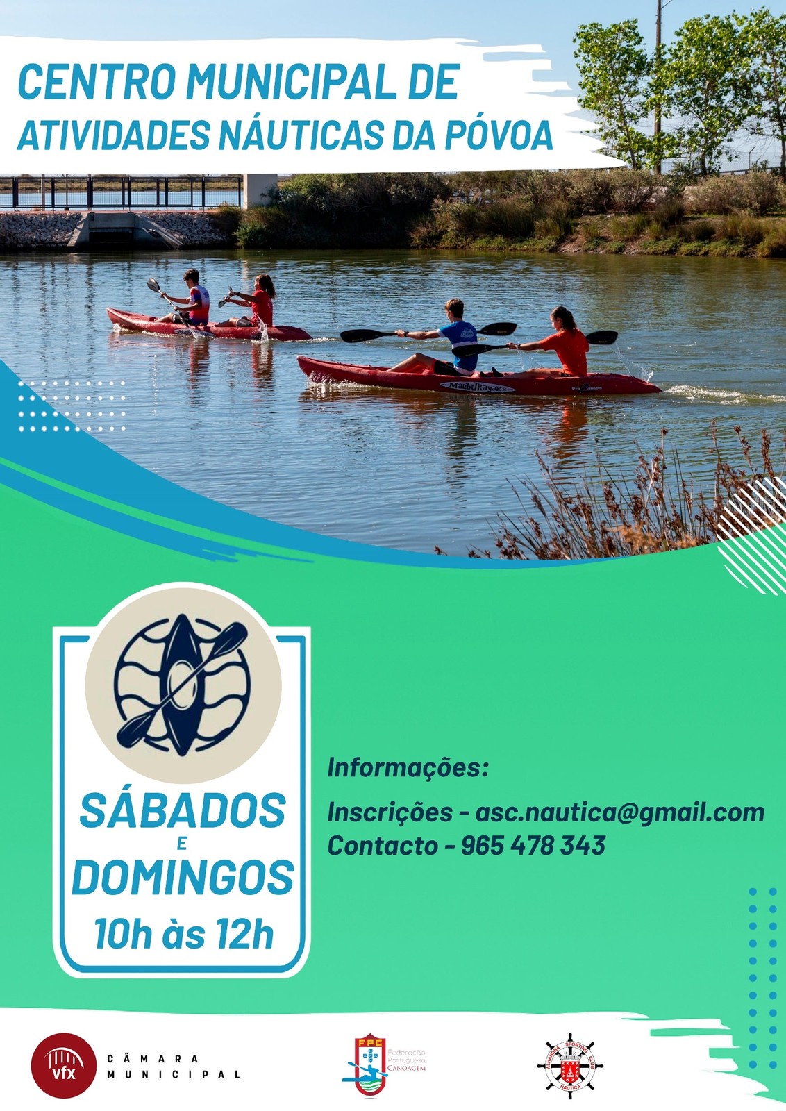 Centro Municipal de Atividades Náuticas da Póvoa promove Escola de Canoagem