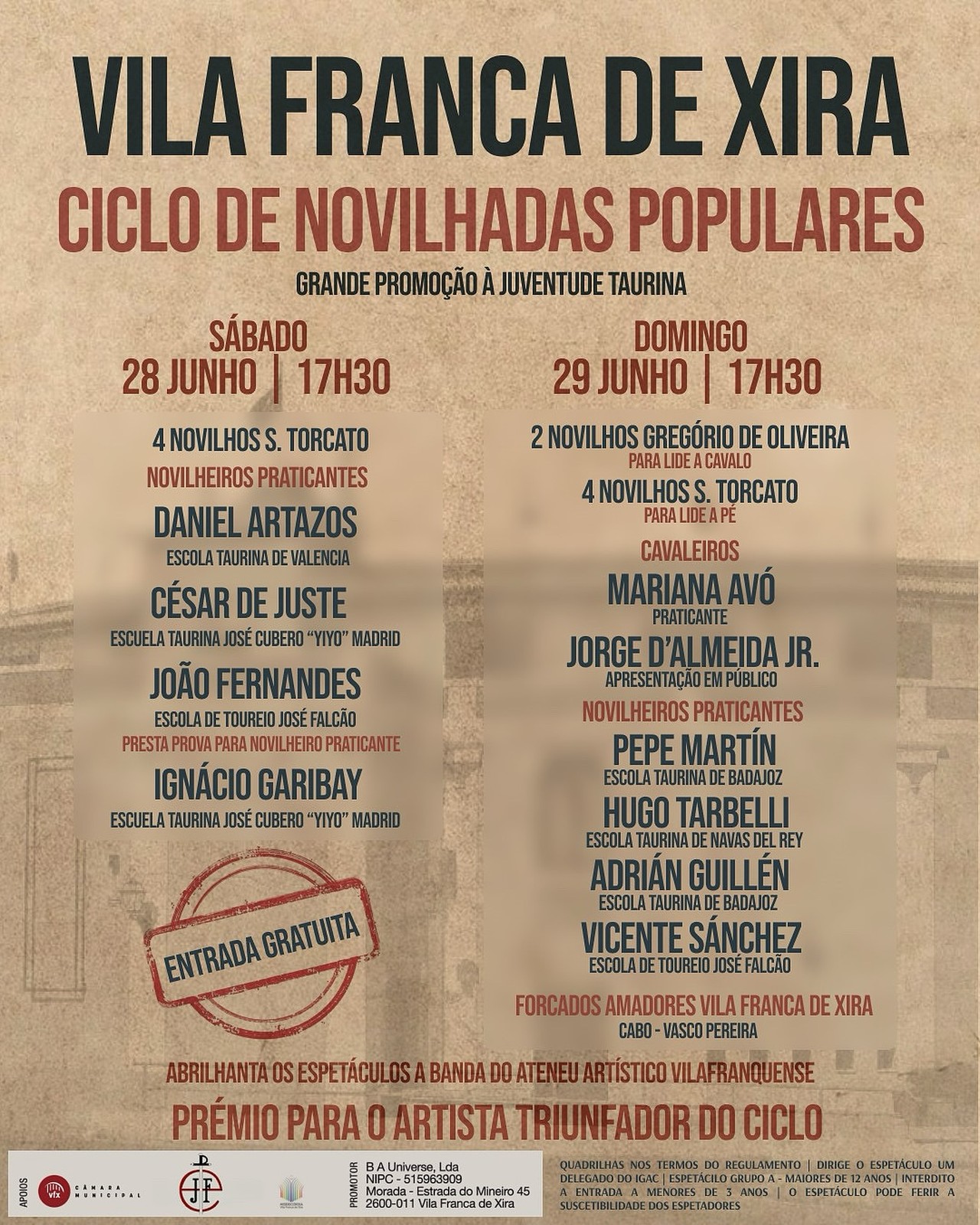 Ciclo de Novilhadas Populares