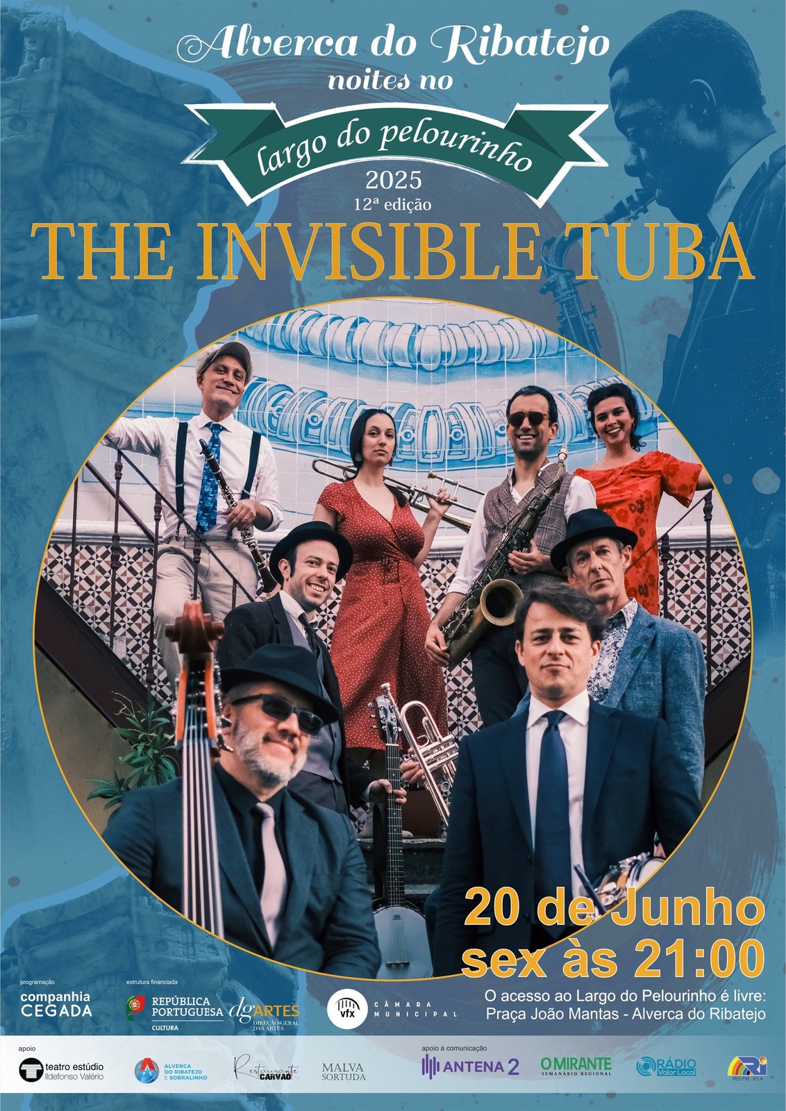 "Noites no Largo do Pelourinho", com The Invisible Tuba