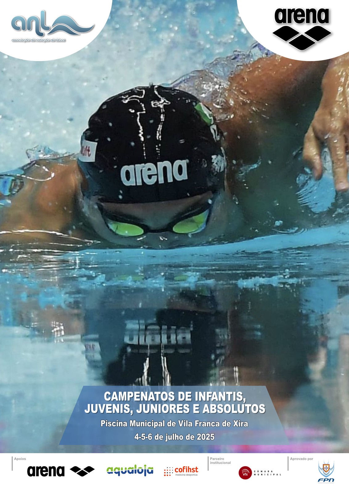 Piscina Municipal de Vila Franca de Xira acolhe Campeonatos Regionais de Natação da ANL 2024/2025