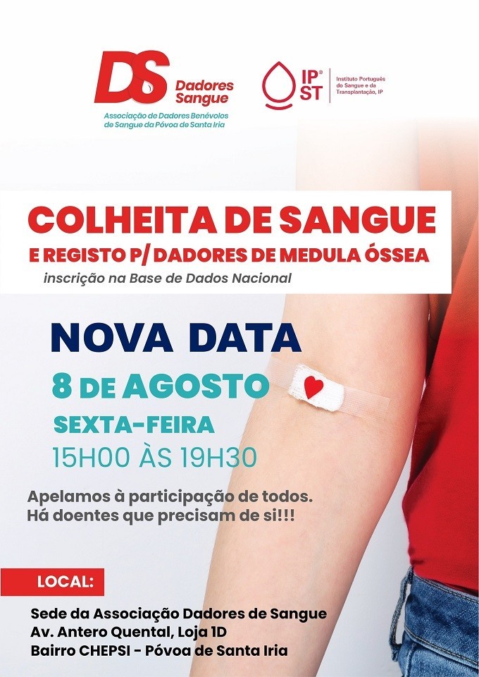 Colheita de Sangue e Registo para Dadores de Medula Óssea