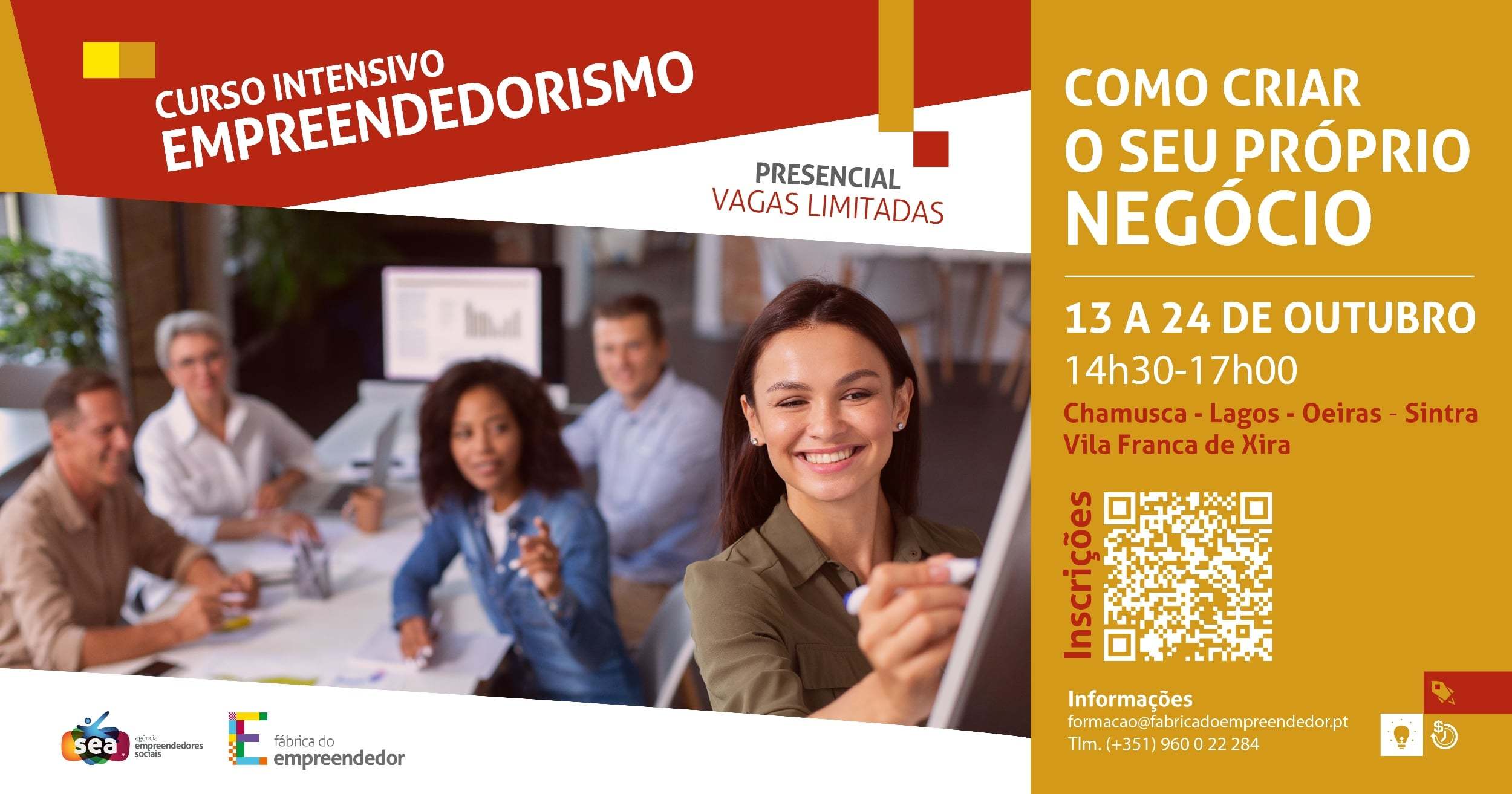 Fábrica do Empreendedor de Vila Franca de Xira promove curso intensivo de empreendedorismo 