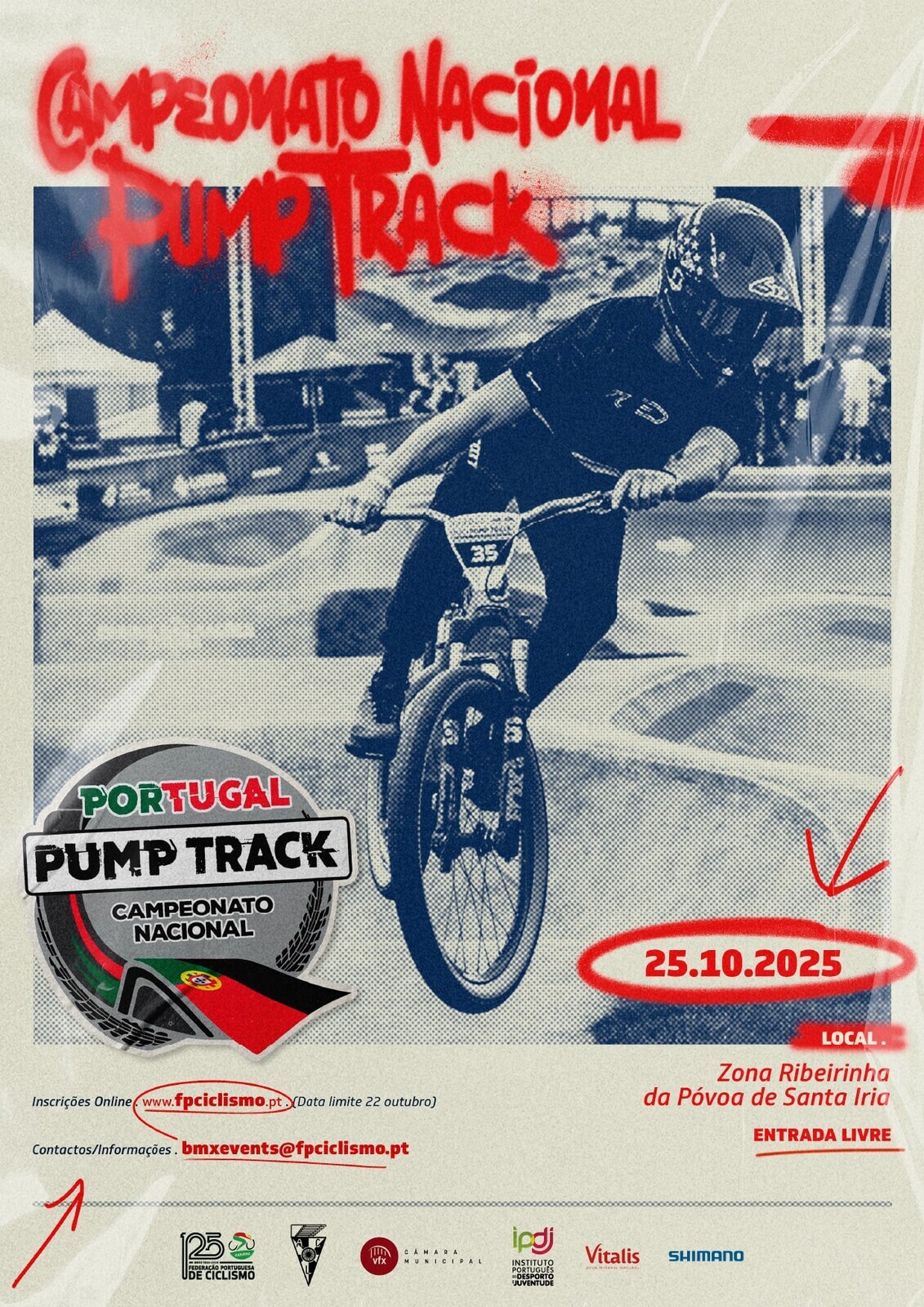 Campeonato Nacional de Pump Track 2025 realiza-se no Circuito da Póvoa de Santa Iria