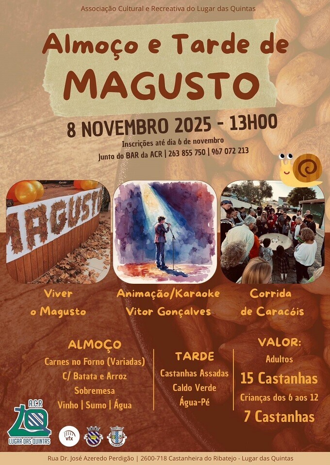 Almoço e Tarde de Magusto